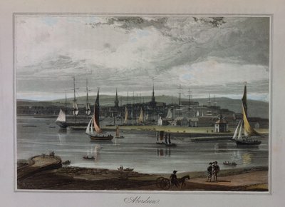 Aberdeen, fra "A Voyage Around Great Britain" av Richard Ayton av William Daniell