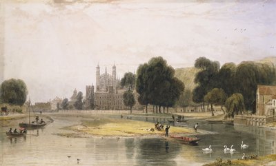 Eton College av William Daniell