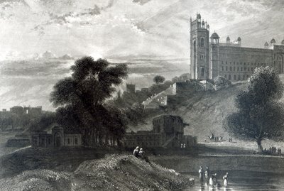 Fatehpur Sikri nær Agra, gravert av R. Brandard (gravering) av William Daniell