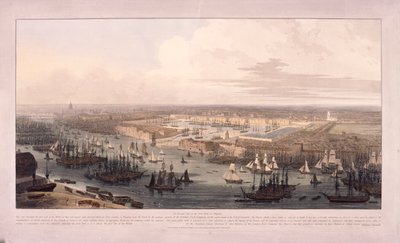 London Docks, 1803 av William Daniell