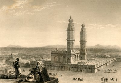 Moskeen i Coimbatore, 1835. av William Daniell