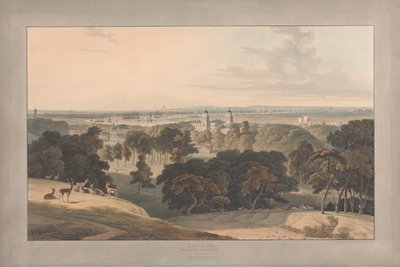 Tavle I: London fra Greenwich Park av William Daniell