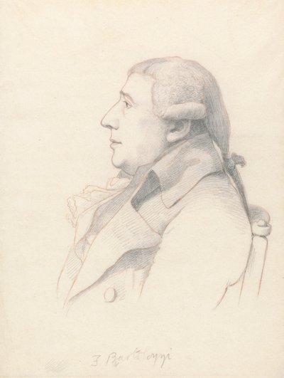 Portrett av Francesco Bartolozzi av William Daniell