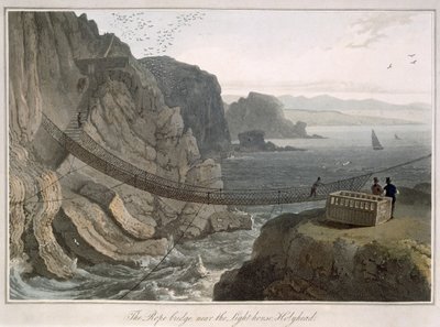 Rope Bridge nær fyret, Holyhead, fra 