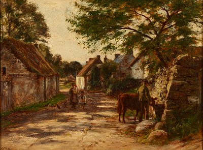 Sen ettermiddag i en landevei (olje på lerret) av William Darling McKay