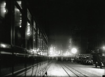 Night View nær Times Square, ca. 1919-20 av William Davis Hassler