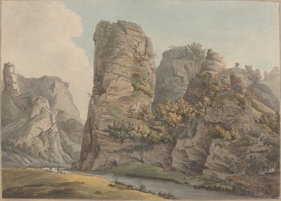 En enestående stein i Dove-Dale kalt Pickerell av William Day