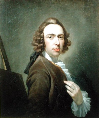 Selvportrett, ca. 1750 (olje på lerret) av William Delacour