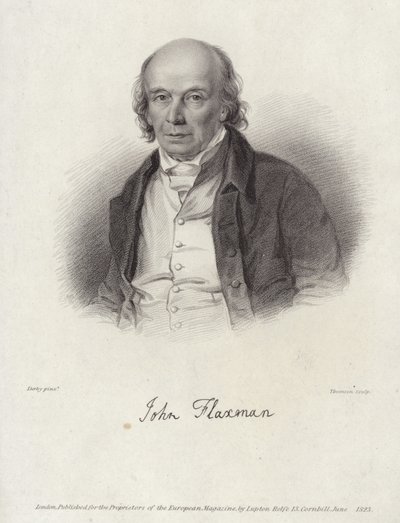 Portrett av John Flaxman av William Derby
