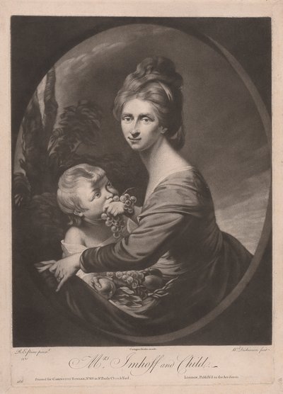 Fru Imhoff og barn av William Dickinson