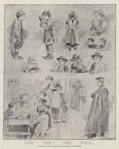 Middager for fattige skolebarn i Shoreditch av William Douglas Almond