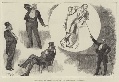Foredrag av Mr Harry Furniss om The Humors of Parliament av William Douglas Almond