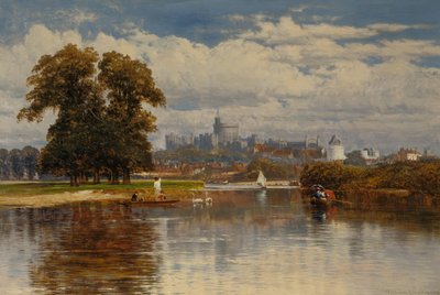 Utsikt over Windsor fra Themsen av William E. Harris