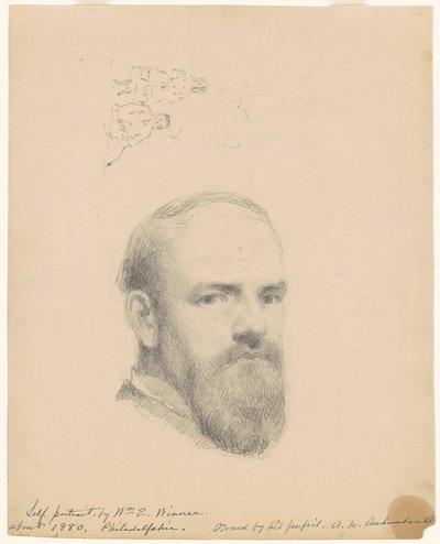 Selvportrett [recto] av William E. Winner
