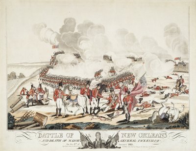 Slaget ved New Orleans og generalmajor Packenhams død av William Edward (after) West