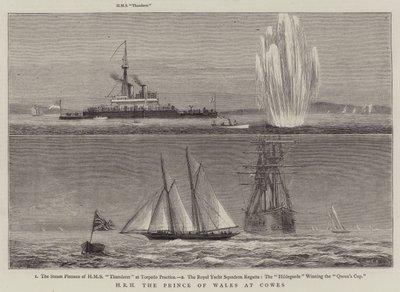 HKH Prinsen av Wales ved Cowes av William Edward Atkins