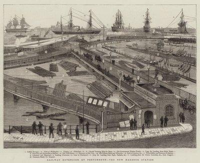 Jernbaneforlengelse ved Portsmouth, New Harbor Station av William Edward Atkins