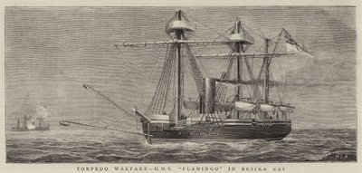 Torpedo Warfare, HMS Flamingo i Besika Bay av William Edward Atkins