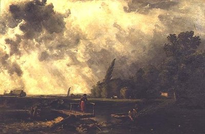 Scene on the Banks of the Medway - A Stormy Day av William Edward Dighton