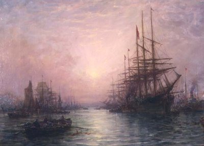 Solnedgang (par 88434) av William Edward Webb