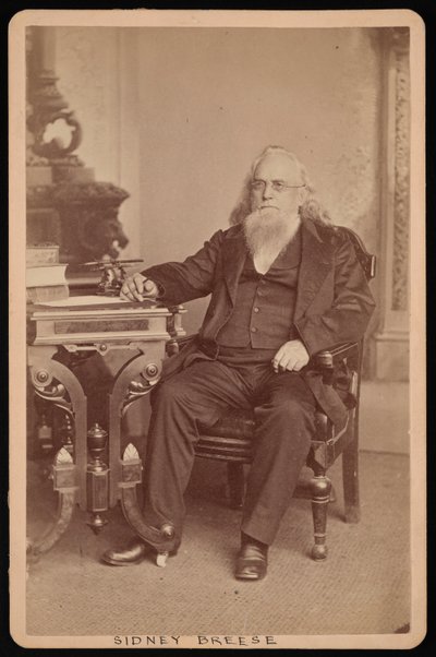 Portrett av Sidney Breese 1800-1878, før 1878. av William Emory Bowman