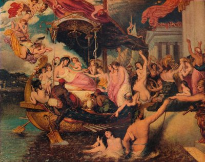 Cleopatras ankomst til Cilicia, 1821. av William Etty