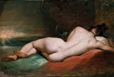 Naken kvinne liggende, tidlig på 1800-tallet. av William Etty