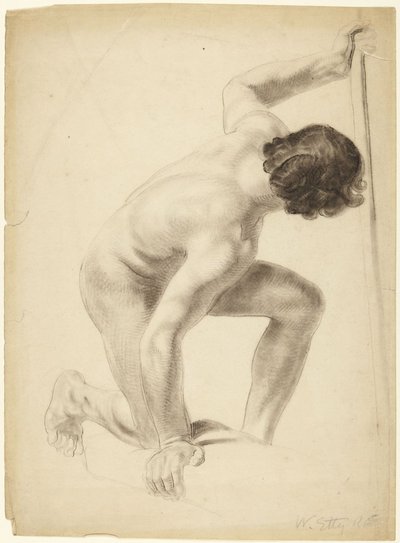 Studie av mannlig figur av William Etty