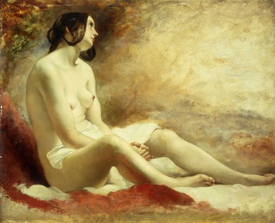 Studie av en drapert naken av William Etty
