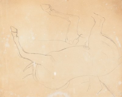 Studie av en hest [verso] av William Etty