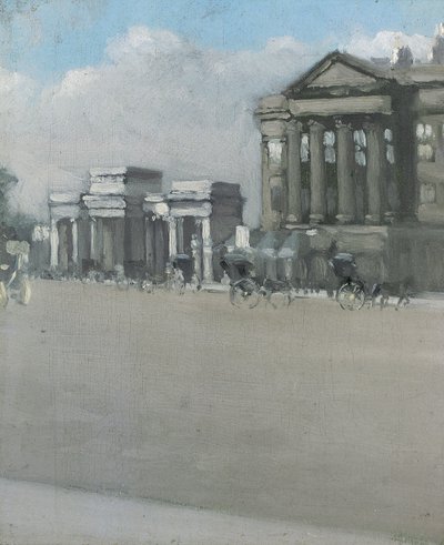 Hyde Park Corner i tåke av William Evelyn Osbourne