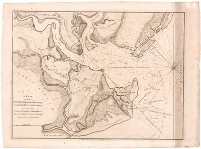 A Plan of Charlestown, SC av Faden av William Faden