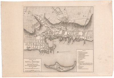 A Plan of Newport av Faden av William Faden