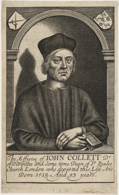 John Colet, D.D. av William Faithorne