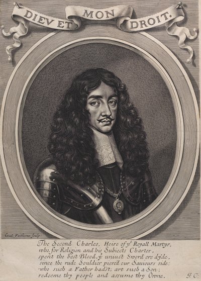 Kong Karl II, 1660-70. av William Faithorne