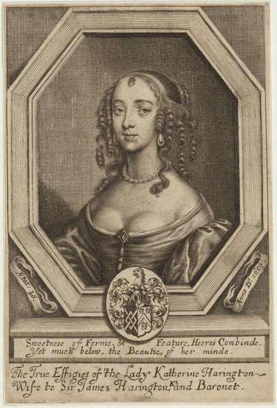 Lady Katherine Harrington av William Faithorne