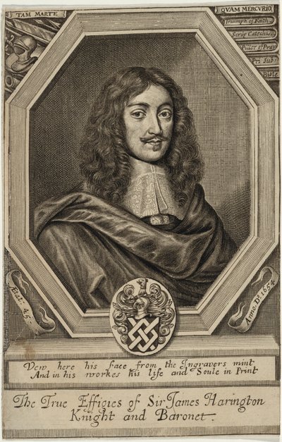Sir James Harrington, baronett av William Faithorne