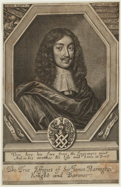 Sir James Harrington, baronett av William Faithorne
