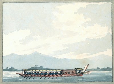 Chinese Man of War-båt av William Ffarington