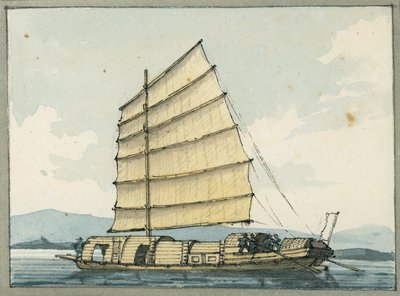kinesisk handelsbåt av William Ffarington