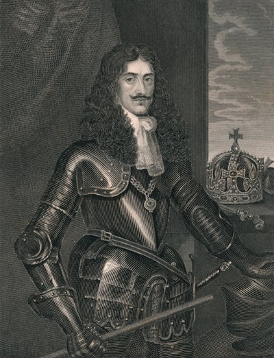 Kong Charles den andre, midten av 1800-tallet. av William Finden