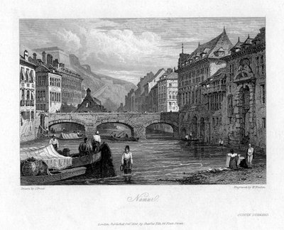Namur, Belgia, 1830 av William Finden