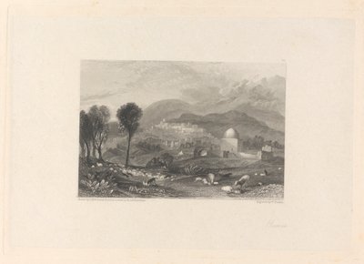 Ramah og Rachels grav av William Finden