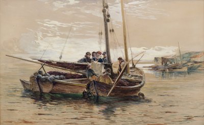 Leser krigsnyhetene av William Fleming Vallance