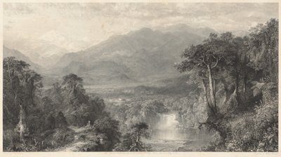 Hjertet av Andesfjellene av William Forrest, after Frederic Edwin Church
