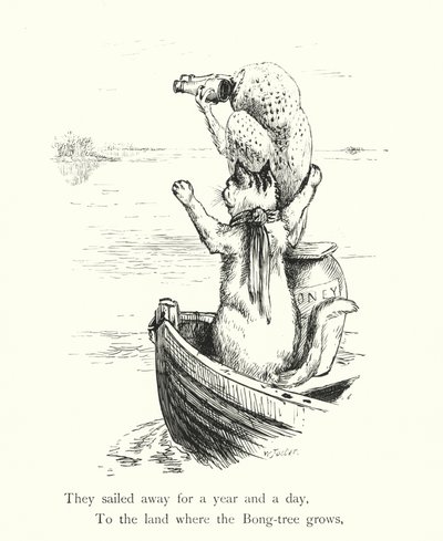 The Owl And the Pussy Cat (gravering) av William Foster