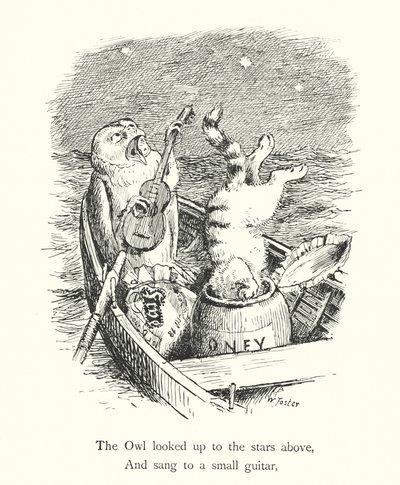 The Owl And the Pussy Cat (gravering) av William Foster