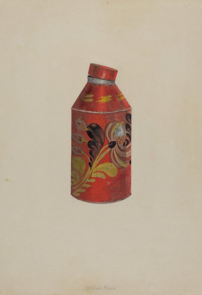 Toleware Tea Caddy, ca. 1938. av William Frank