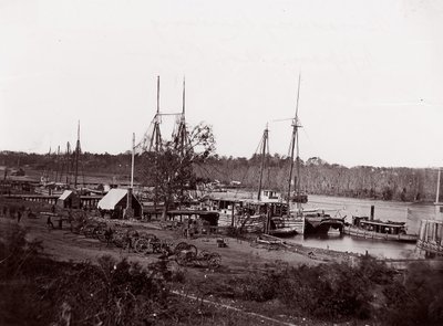 Broadway Landing, Appomattox River, 1864. av William Frank Browne