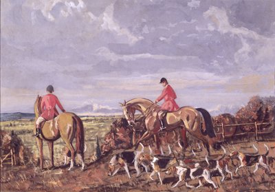 Hunder på jakten av William Frank Calderon